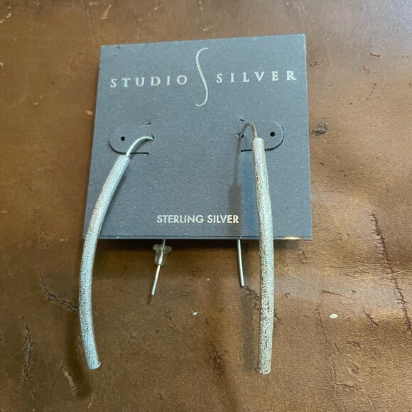 Sterling Silver Long Earrings - Picture 1 of 1